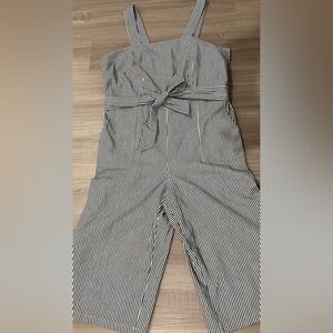 Castaluna Striped Black and White Jumpsuit Womens 14W